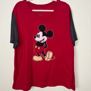 Disney Mickey Mouse Red T-shirt Size 3XL Excellent